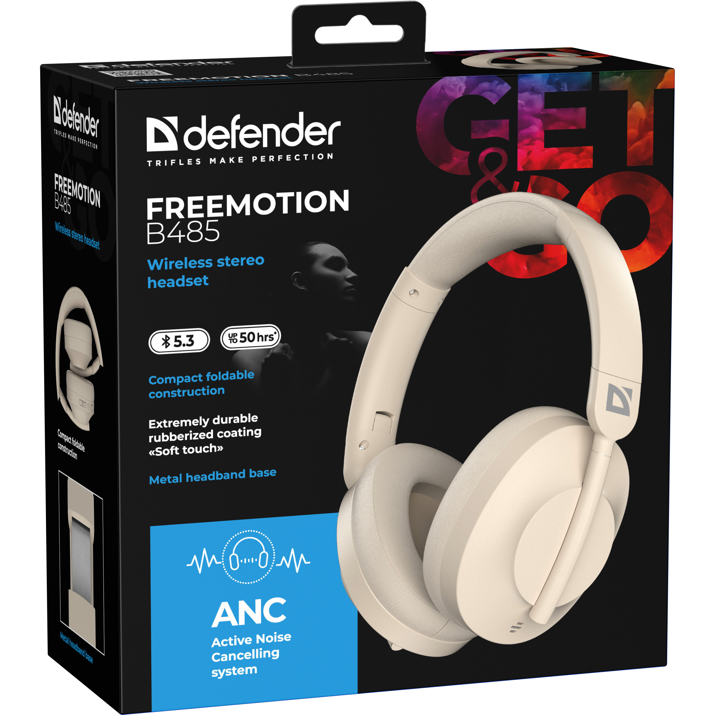 Наушники DEFENDER FreeMotion B485 Beige (63486)