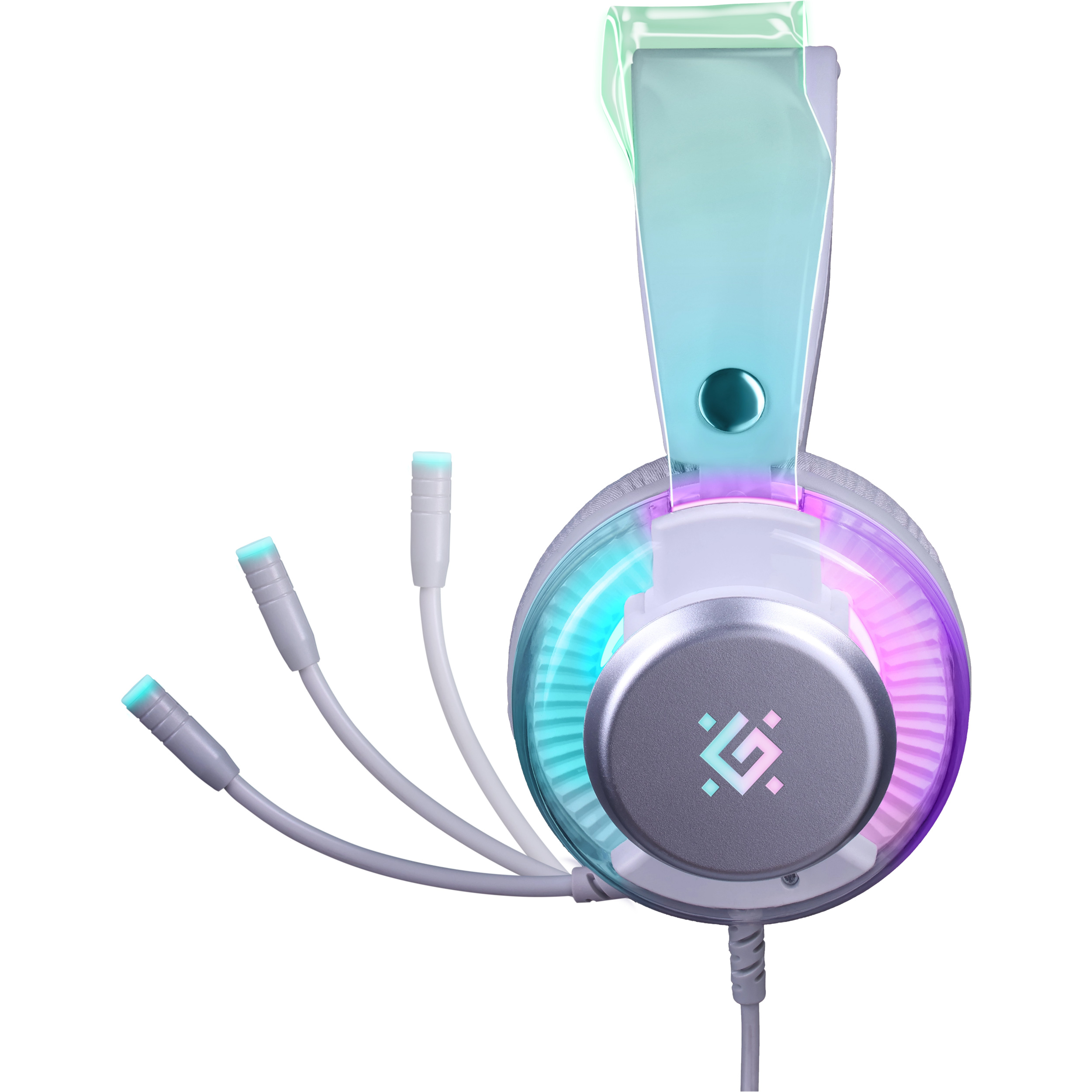 Наушники геймерские DEFENDER Glitch White (62490)