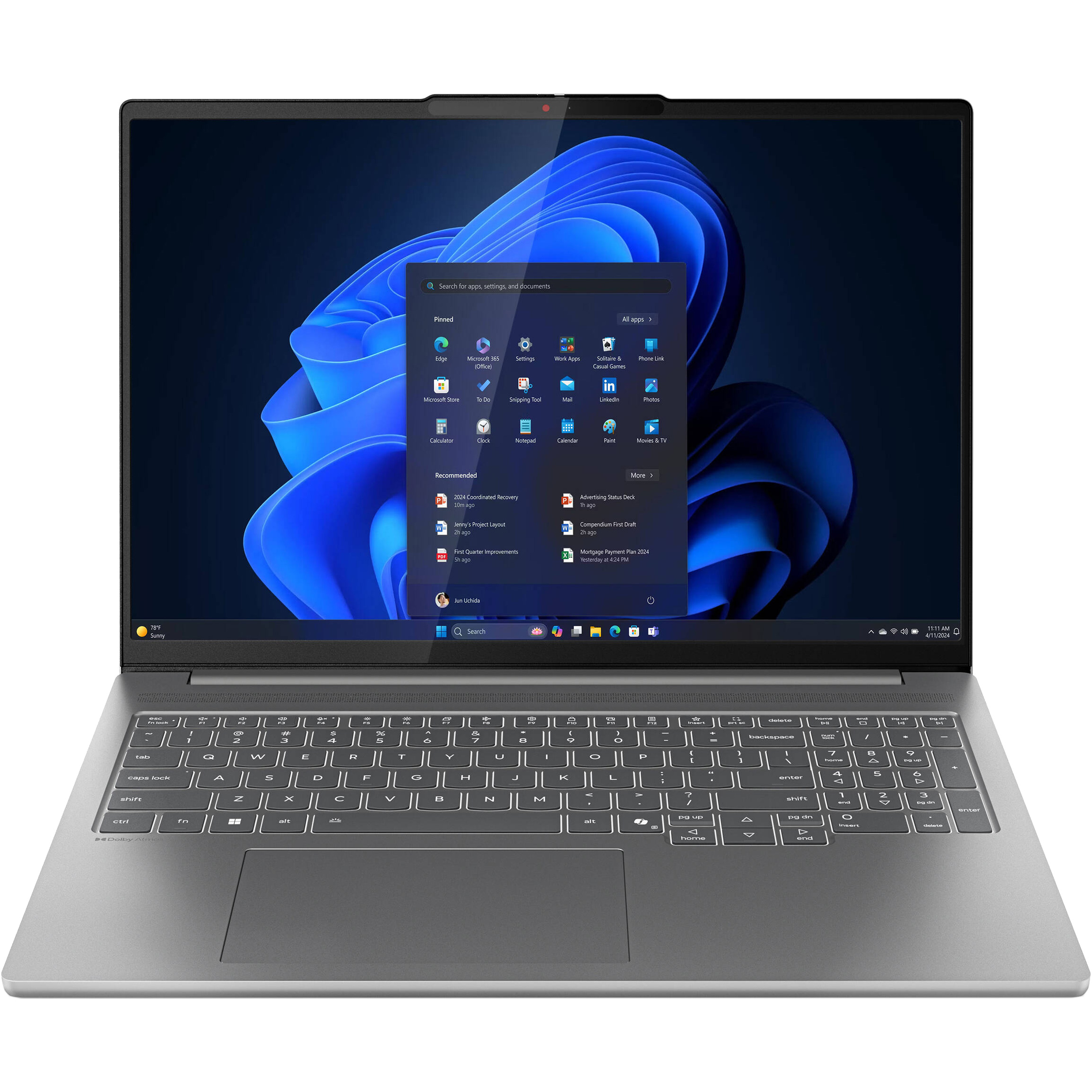 Ноутбук LENOVO IdeaPad Pro 5 16AKP10 Luna Gray (83JN000XUS)