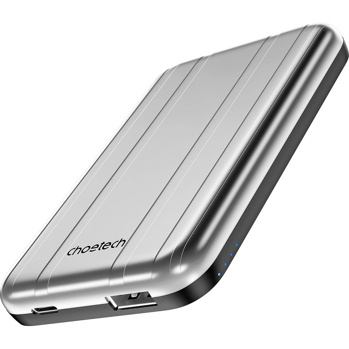 Повербанк MagSafe CHOETECH B655 Magnetic Wireless Power Bank 10W 5000mAh Silver