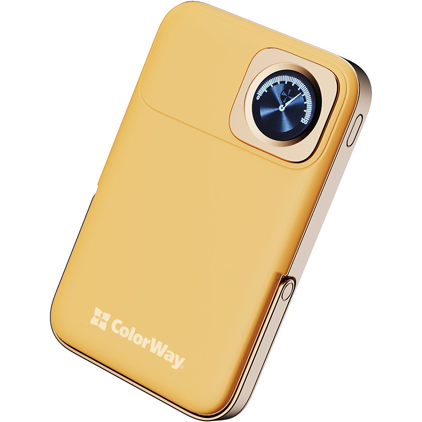 Повербанк з бездротовою зарядкою COLORWAY Power Bank MagSafe and Watch Wireless 22.5W 10000mAh Amber (CW-PB100LPA2Y-WPDD)