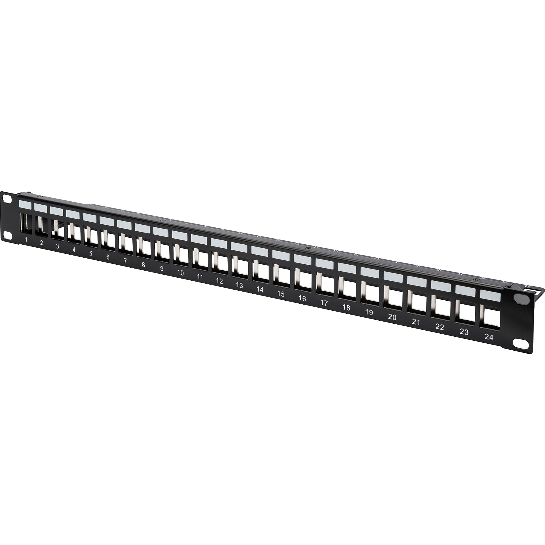 Патч-панель DIGITUS Modular patch panel, 24-port equipped 1U 19" 24-port STP Cat.6a (DN-91411-24)