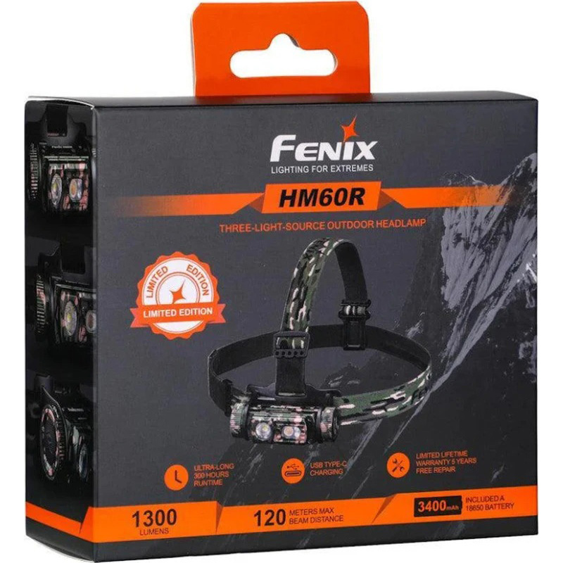 Ліхтар налобний FENIX HM60R Camo