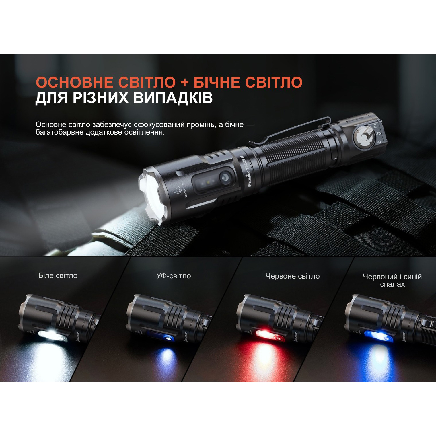 Ліхтар тактичний FENIX TK25R Black
