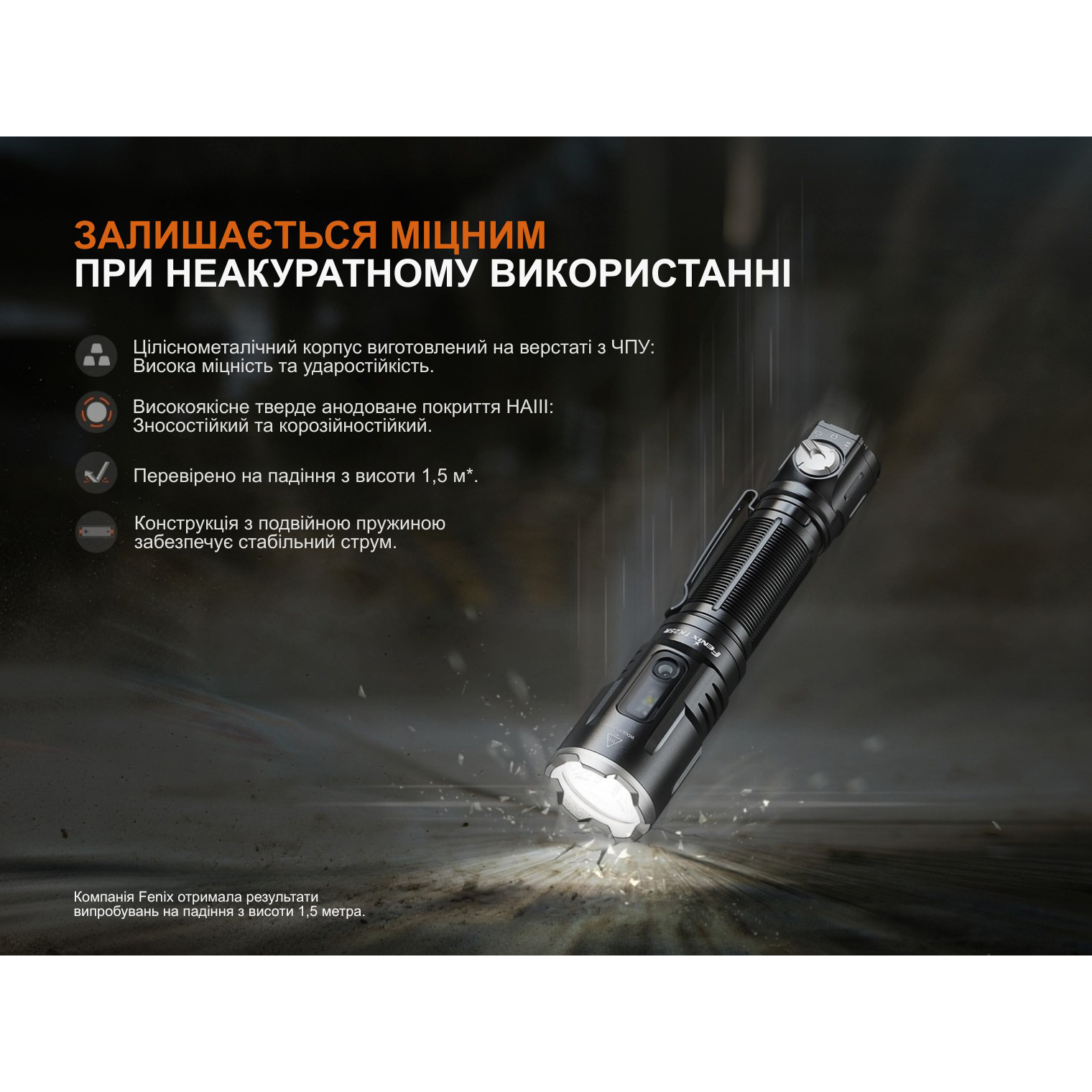 Ліхтар тактичний FENIX TK25R Black