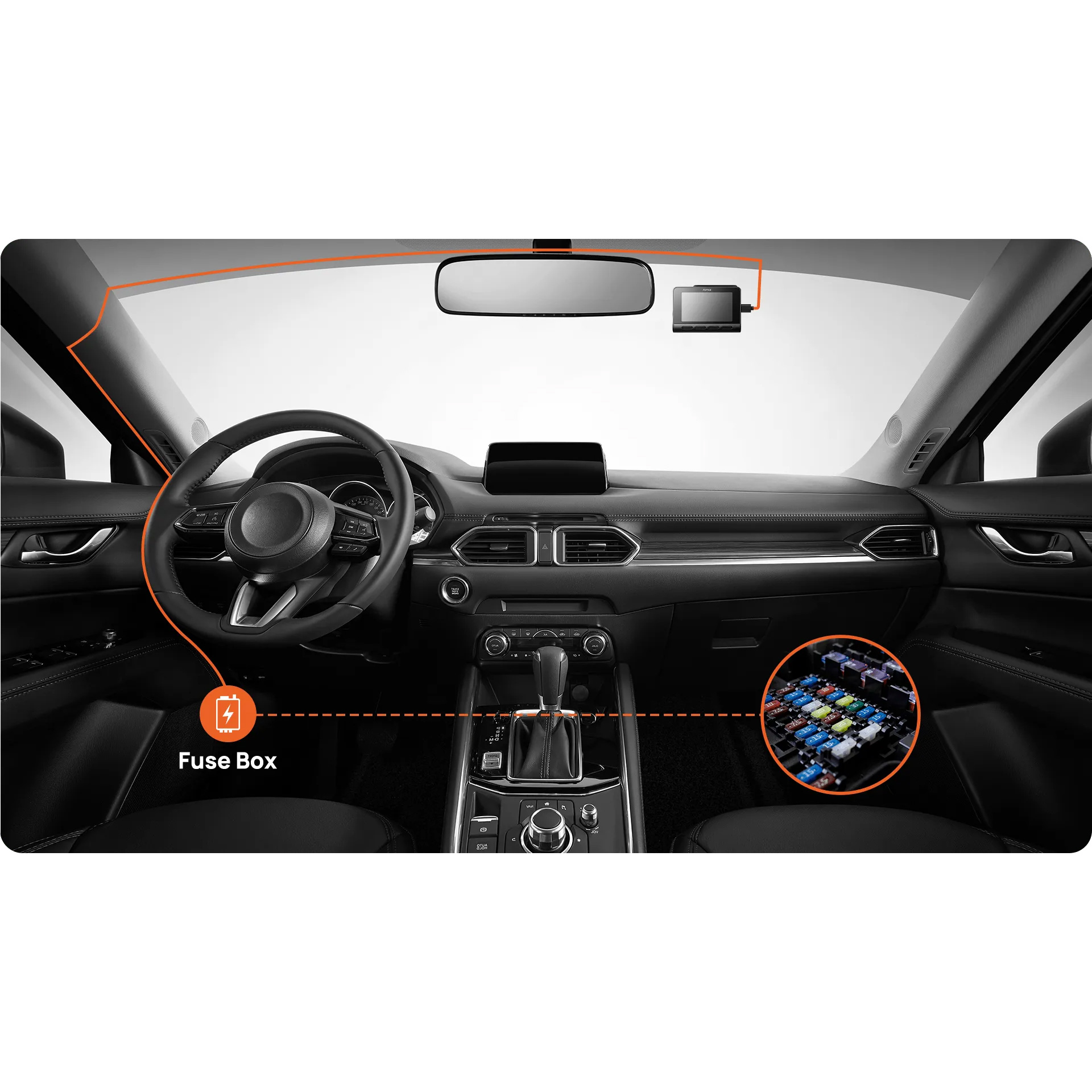 Кабель для відеореєстратора з підтримкою режиму паркування Xiaomi 70MAI Adjustable Hardwire Kit MiDrive UP06