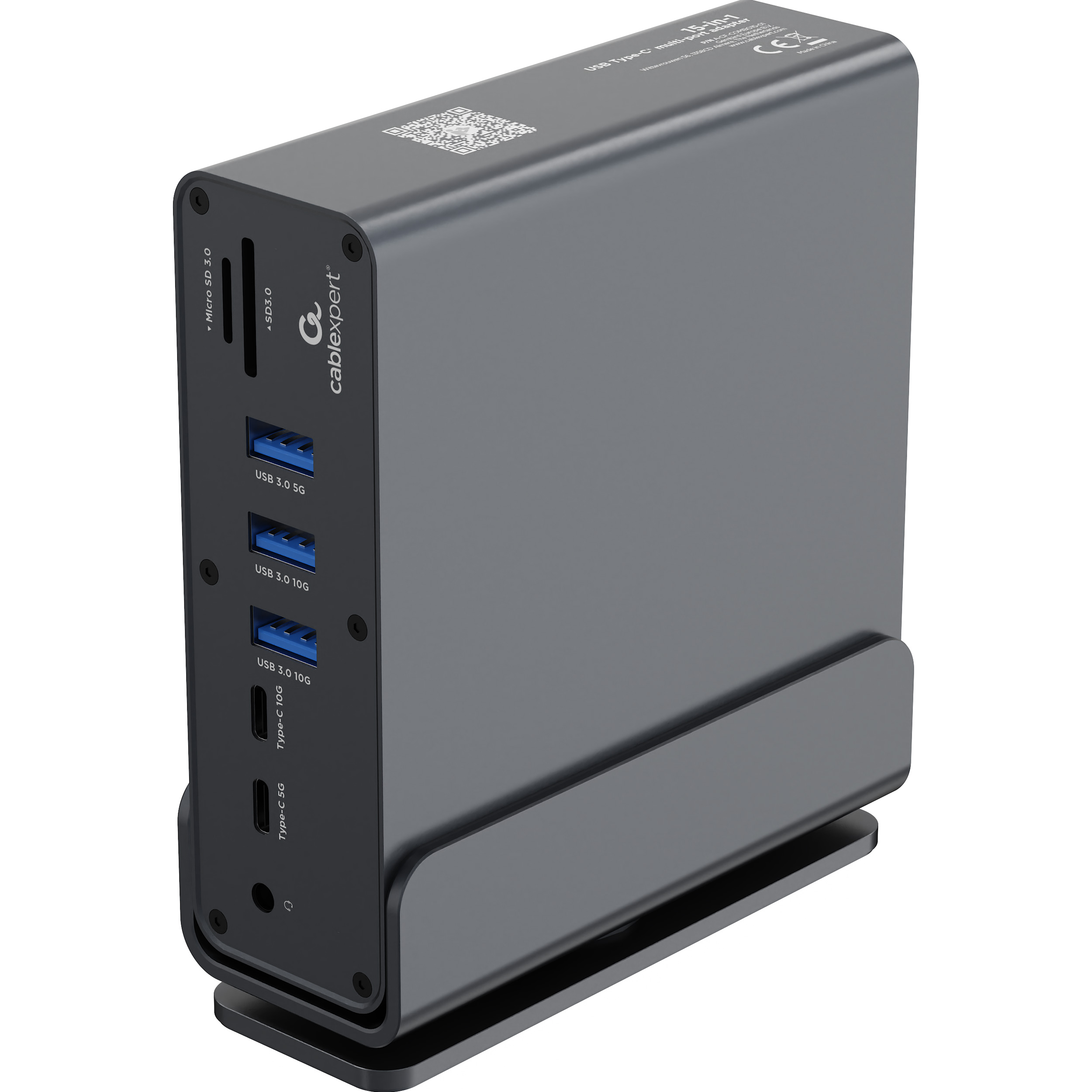 Док-станція CABLEXPERT 15-in-1 USB-C Multi-Port Adapter (A-CF-COMBO15-01)