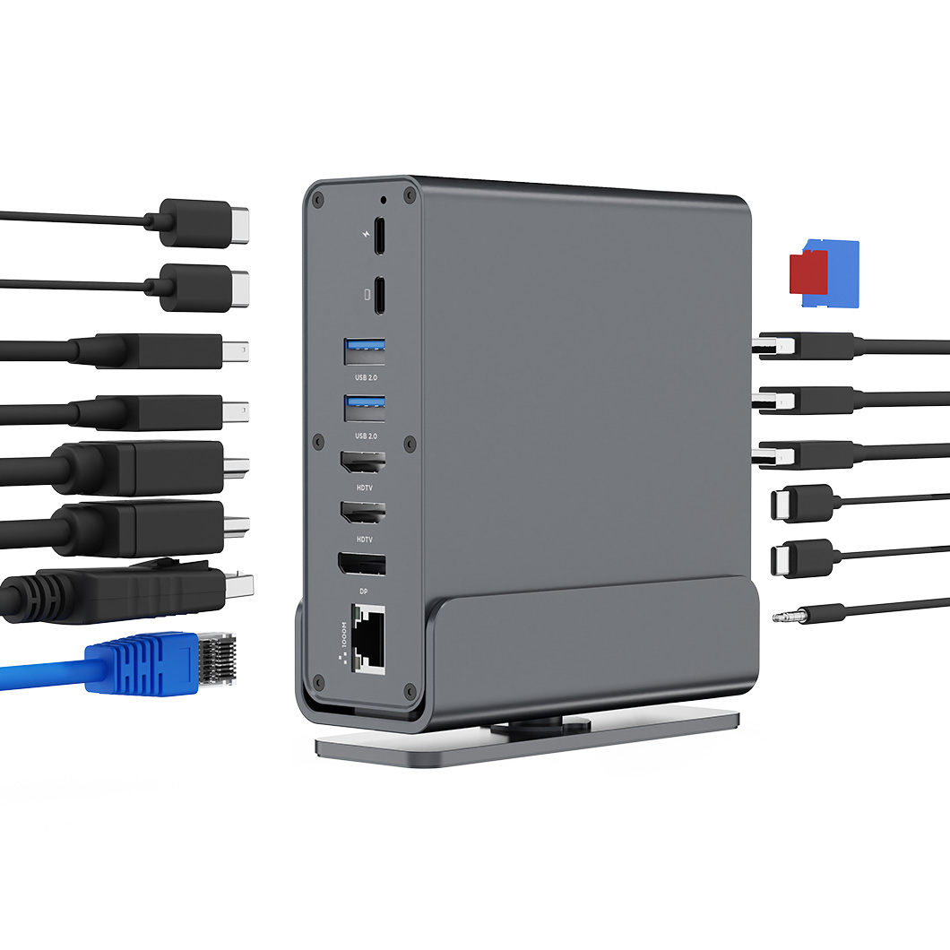 Док-станція CABLEXPERT 15-in-1 USB-C Multi-Port Adapter (A-CF-COMBO15-01)