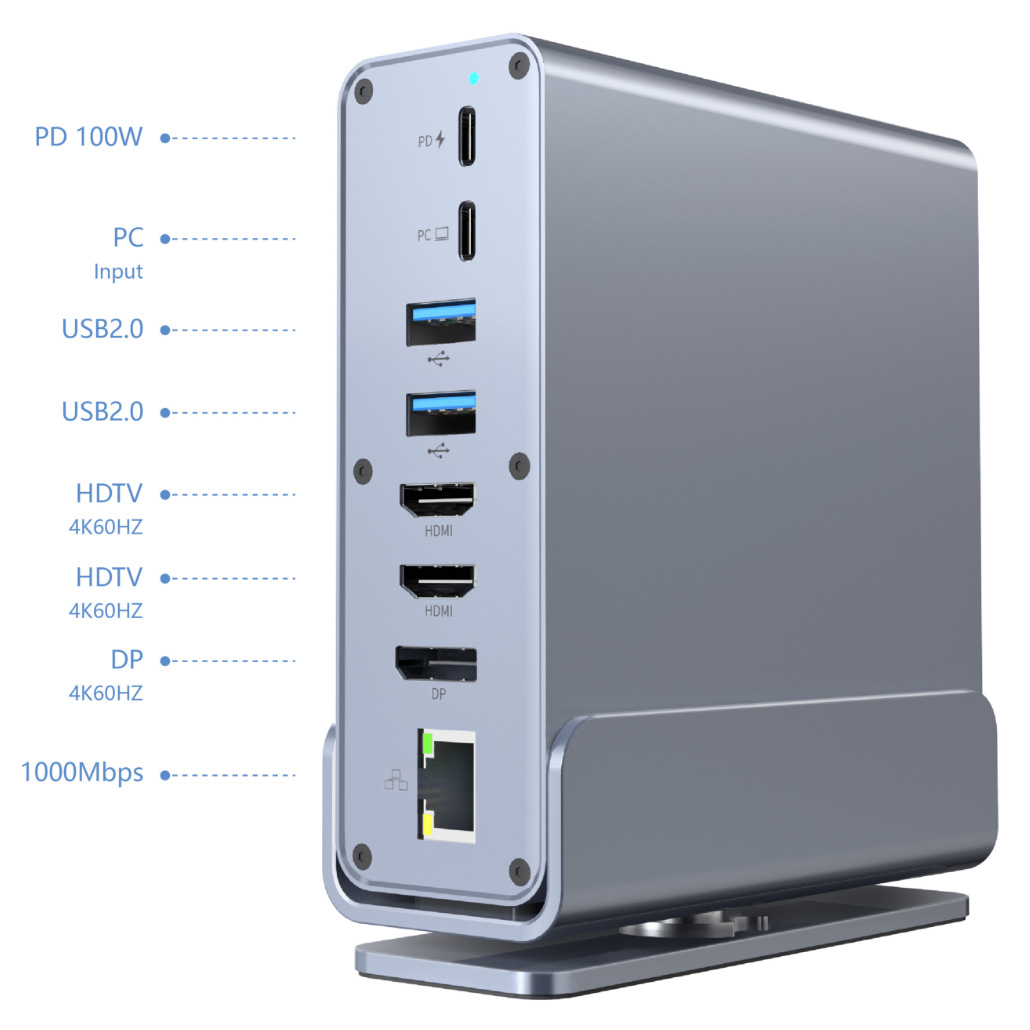 Док-станція CABLEXPERT 15-in-1 USB-C Multi-Port Adapter (A-CF-COMBO15-01)