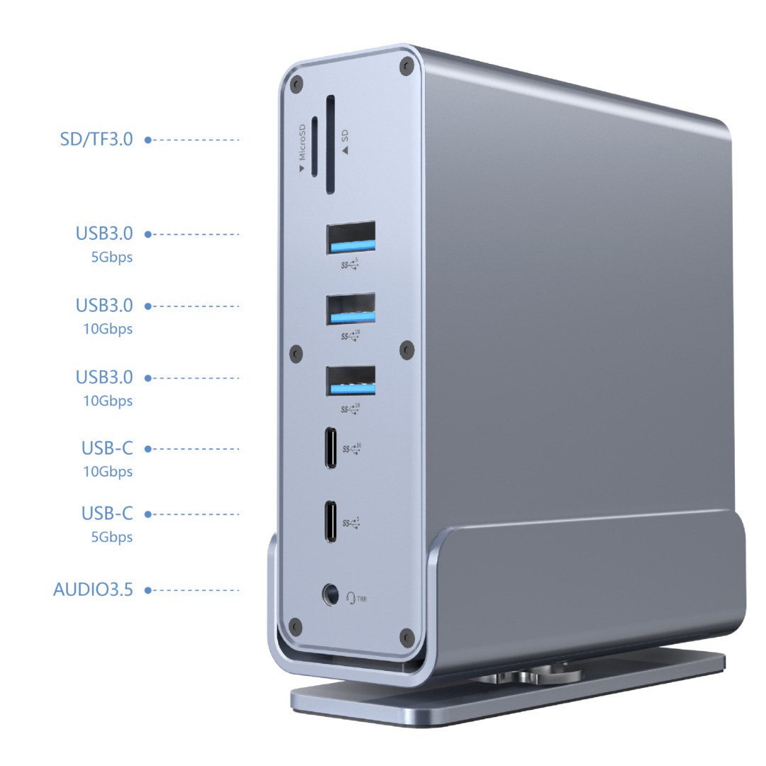 Док-станція CABLEXPERT 15-in-1 USB-C Multi-Port Adapter (A-CF-COMBO15-01)