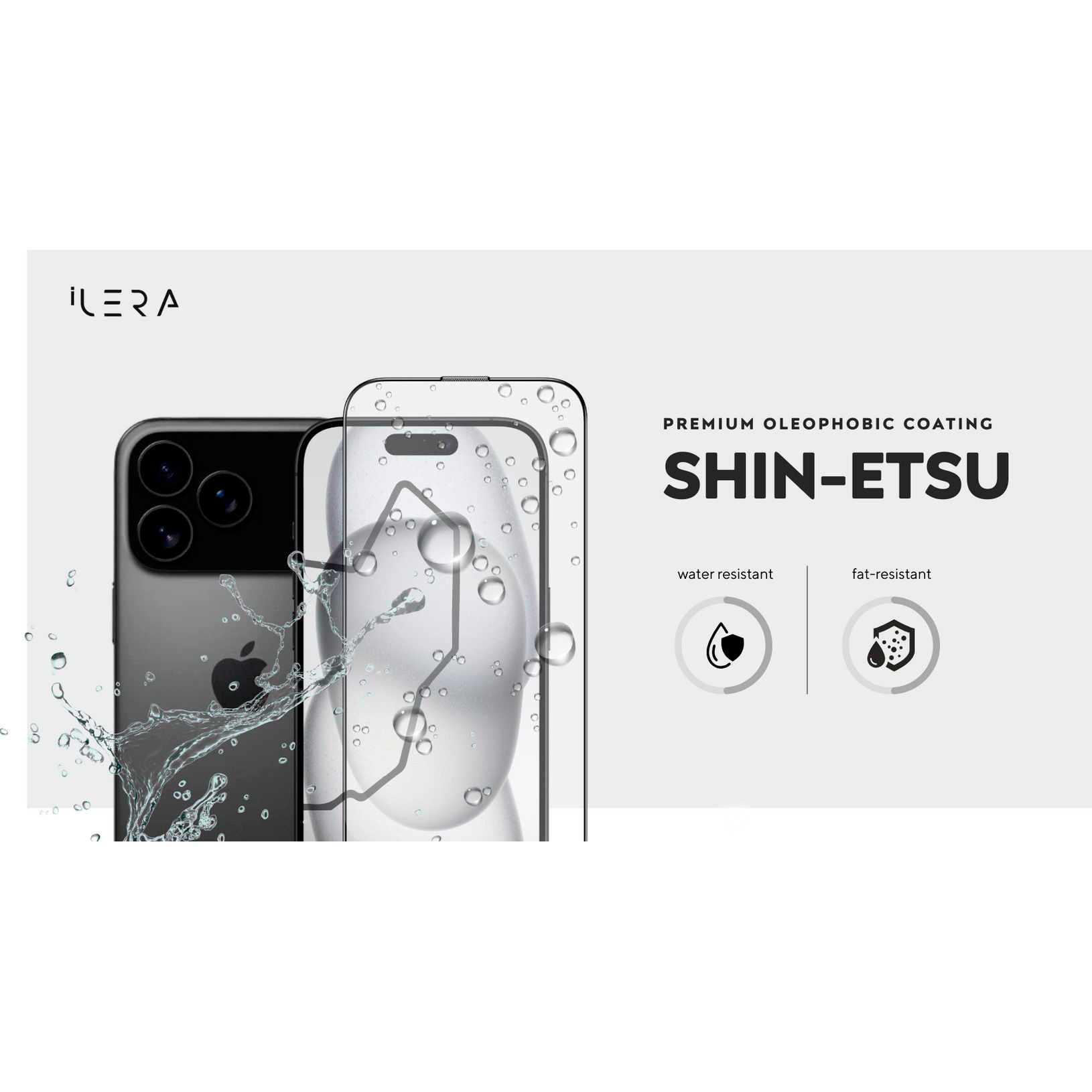 Защитное стекло ILERA EverGlass для iPhone 17 Pro Max