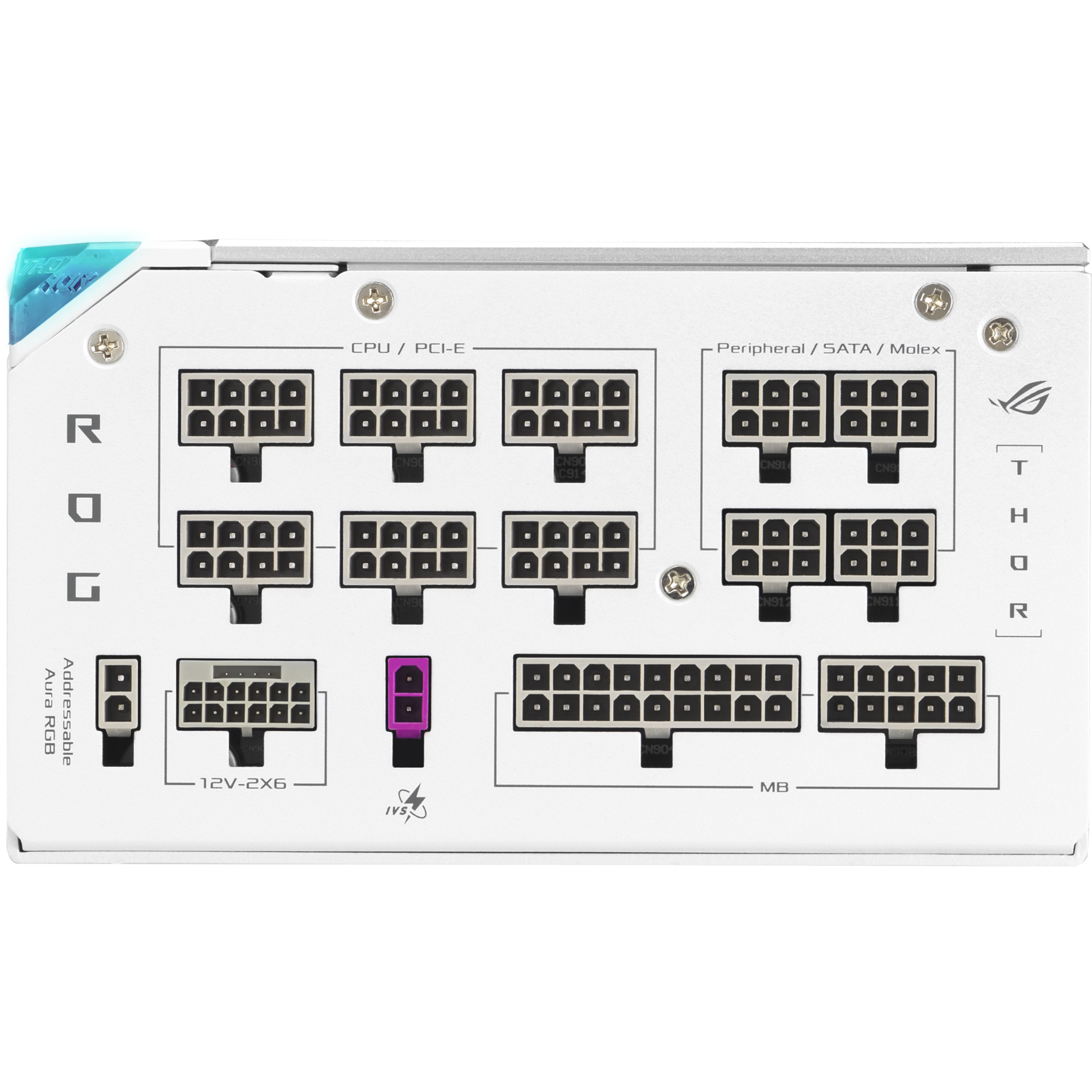 Блок питания 1200W ASUS ROG Thor 1200 Platinum III White (ROG-THOR-1200P3-WHITE-GAMING)