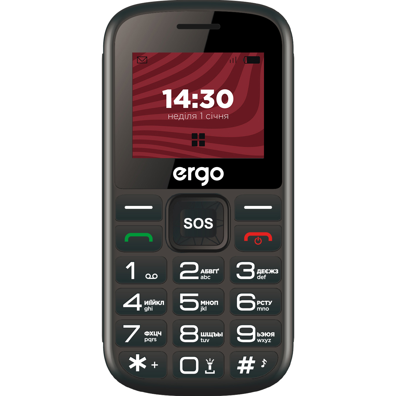 Мобильный телефон ERGO R202 Black