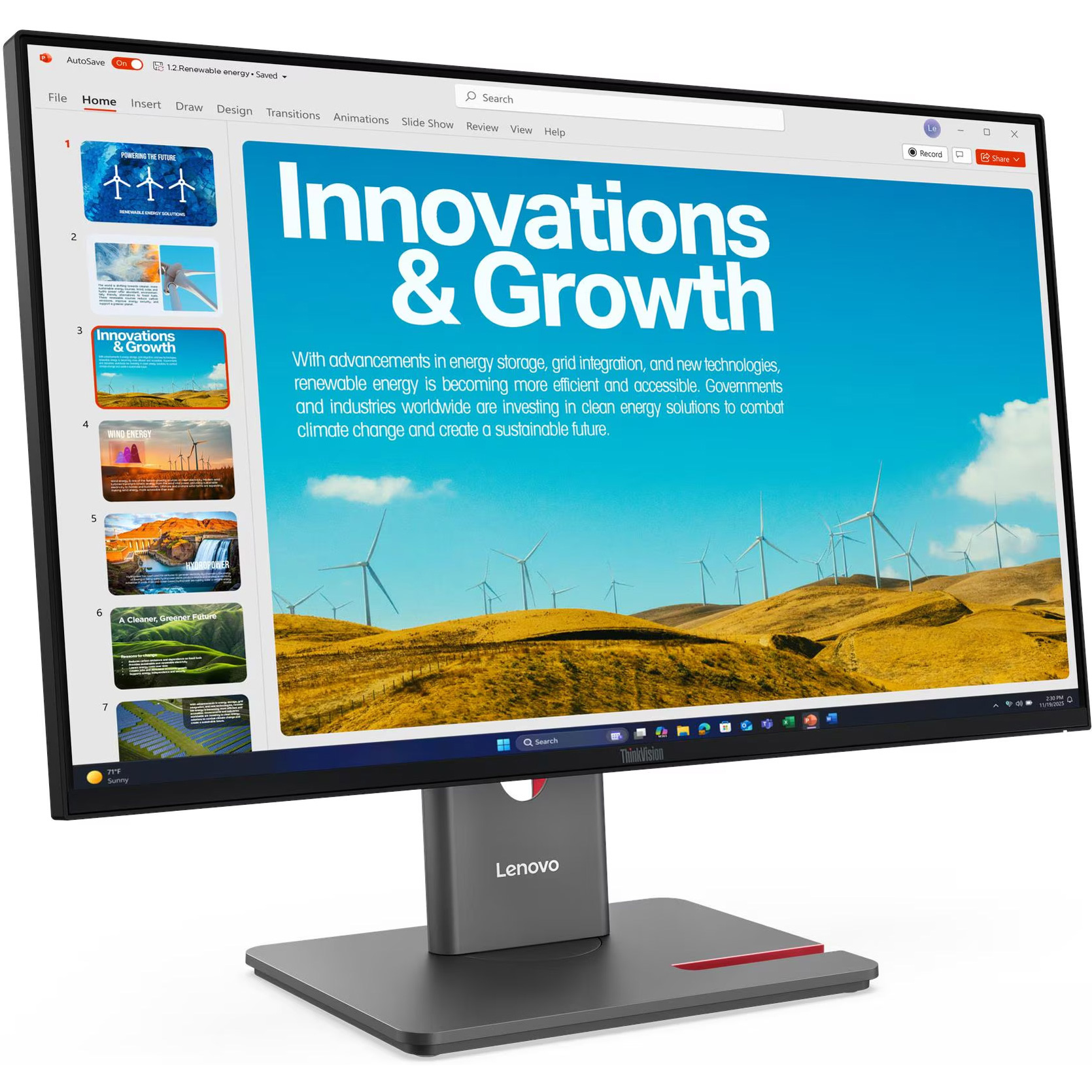 Монитор 23.8" LENOVO ThinkVision P24QD-40 Eclipse Black (64B1GAT1UA)