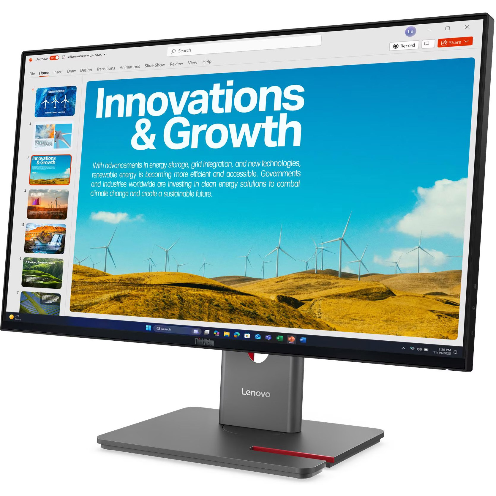 Монитор 23.8" LENOVO ThinkVision P24QD-40 Eclipse Black (64B1GAT1UA)