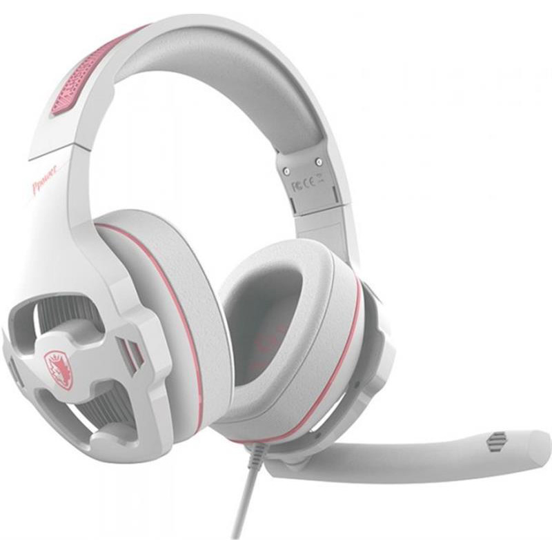 Навушники SADES SA-726 Ppower White/Pink