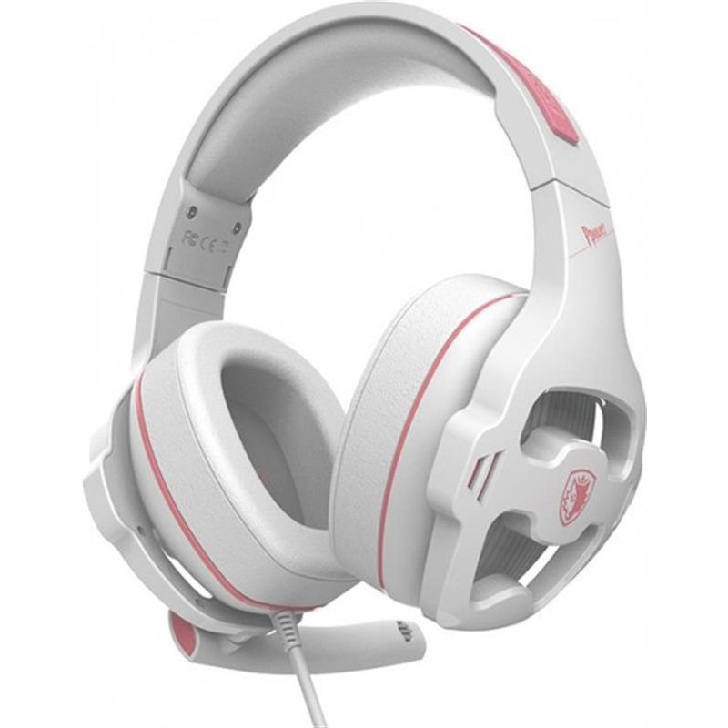 Навушники SADES SA-726 Ppower White/Pink