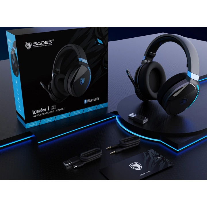 Наушники геймерские SADES SA-201 Warden I Black/Blue