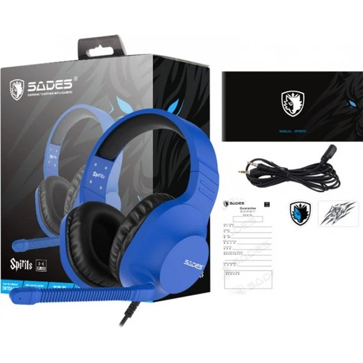 Наушники геймерские SADES SA-721 Spirits Blue