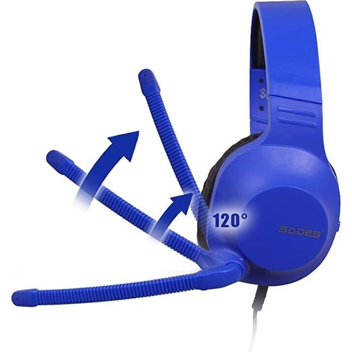Наушники геймерские SADES SA-721 Spirits Blue