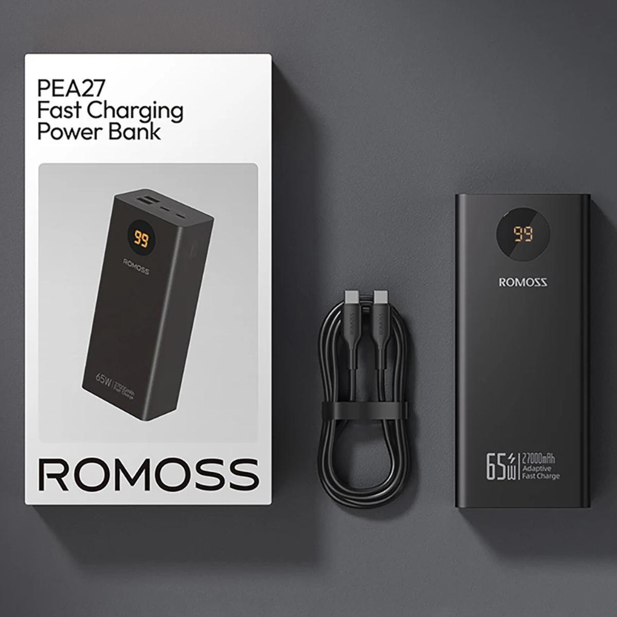Повербанк ROMOSS PEA27S Pro 65W 27000mAh (PEA27-282-2111H)