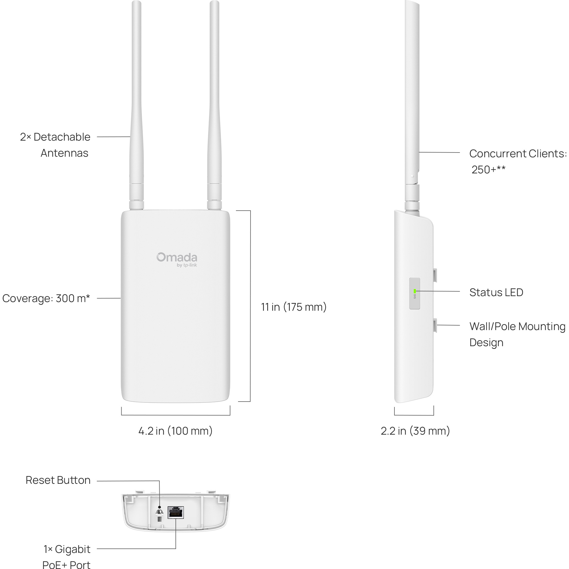 Точка доступа TP-LINK Omada EAP603-Outdoor