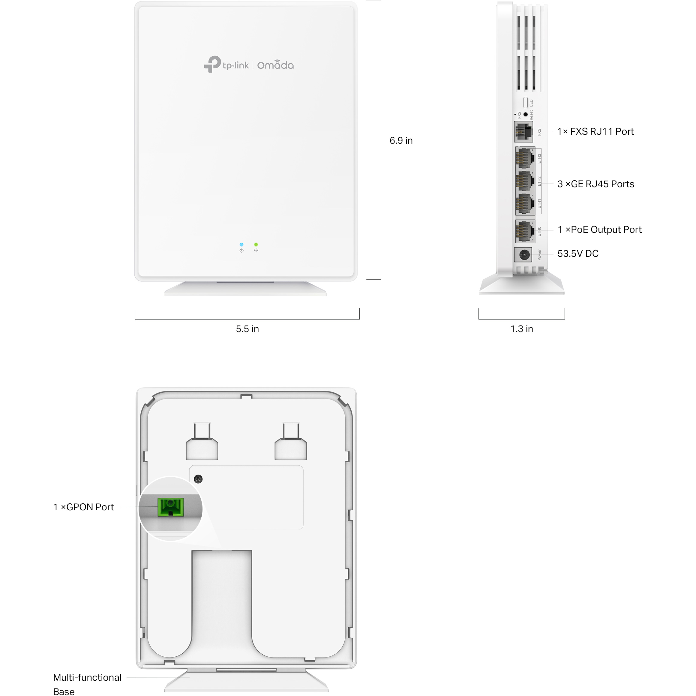 Точка доступу TP-LINK Omada EAP610GP-Desktop