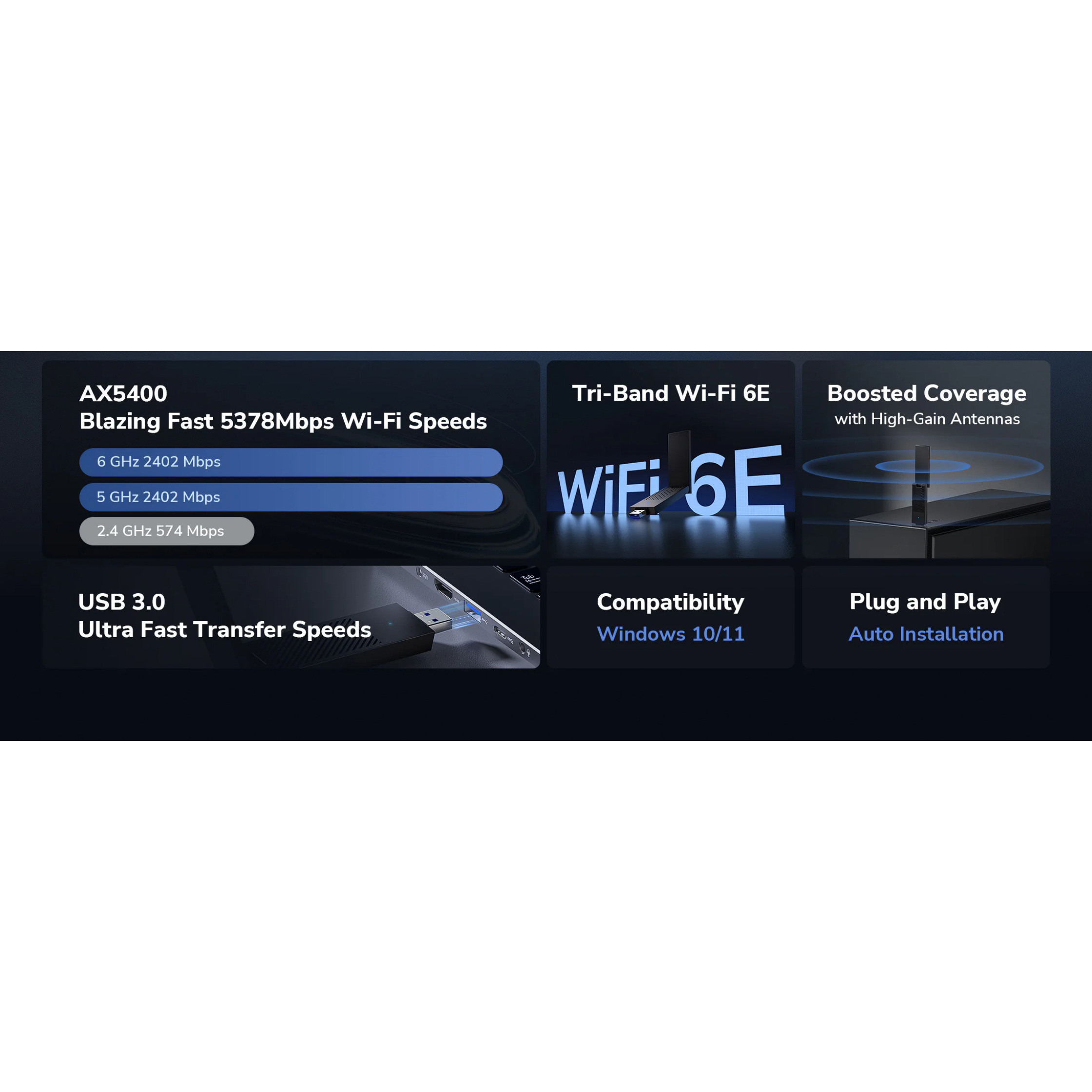 Wi-Fi адаптер CUDY WU5400
