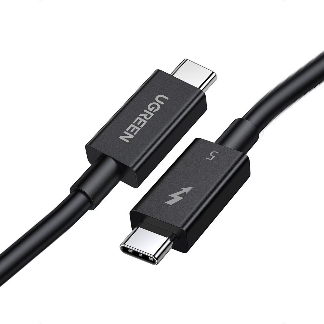 Кабель UGREEN L703 Type-c to Type-C Thunderbolt 5 PD3.1 240W 1м Black (45996)