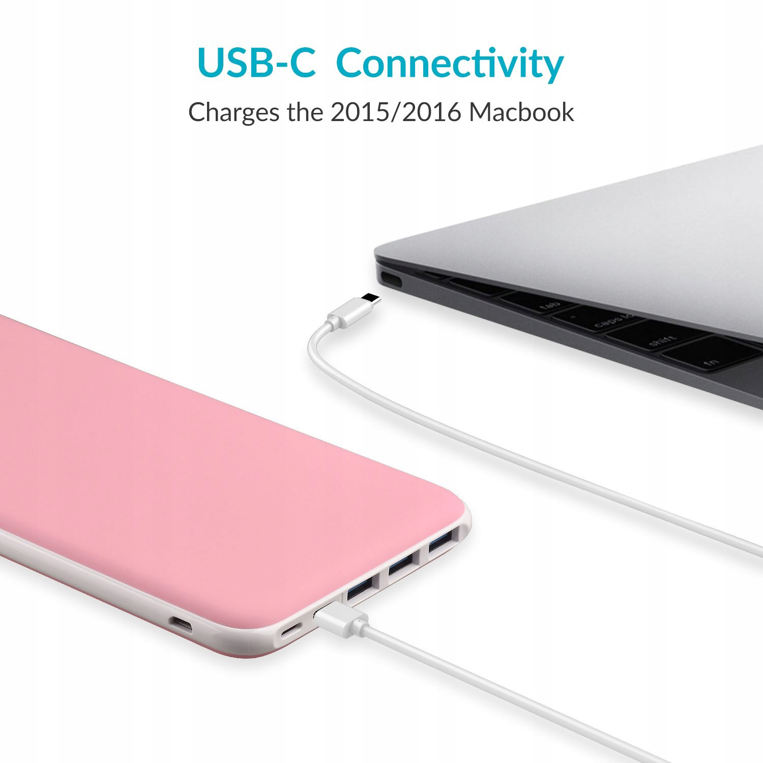 Повербанк CHARMAST W2002C 15W 26800mAh Pink