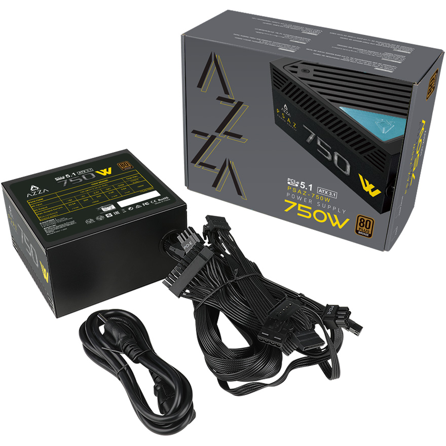 Блок живлення 750W AZZA PSAZ-750W ATX 3.1