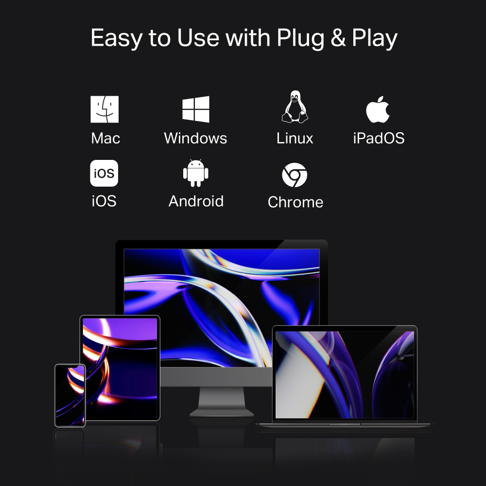 Порт-реплікатор TP-LINK UH7020C 7-in-1 USB-C to HDMI, 1xUSB-C, 2xUSB-A, SD/TF, PD