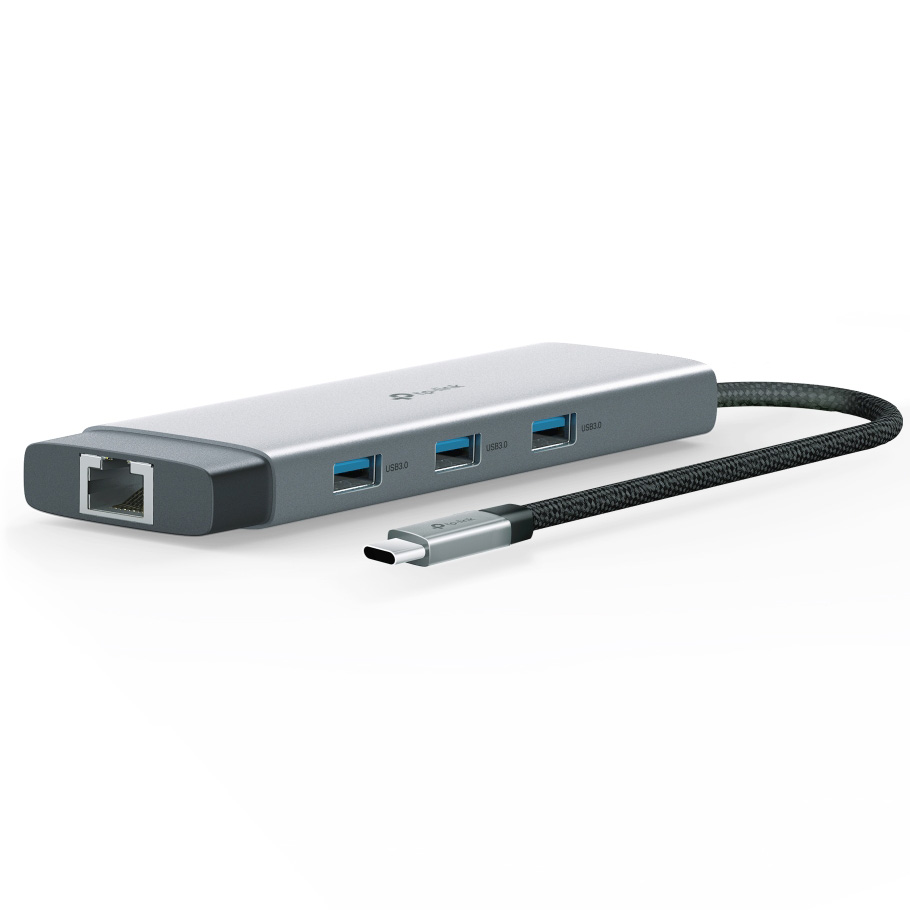 Порт-реплікатор TP-LINK UH9120C 9-in-1 USB-C to HDMI, 1xUSB-C, 3xUSB-A, GLAN, SD/TF, PD