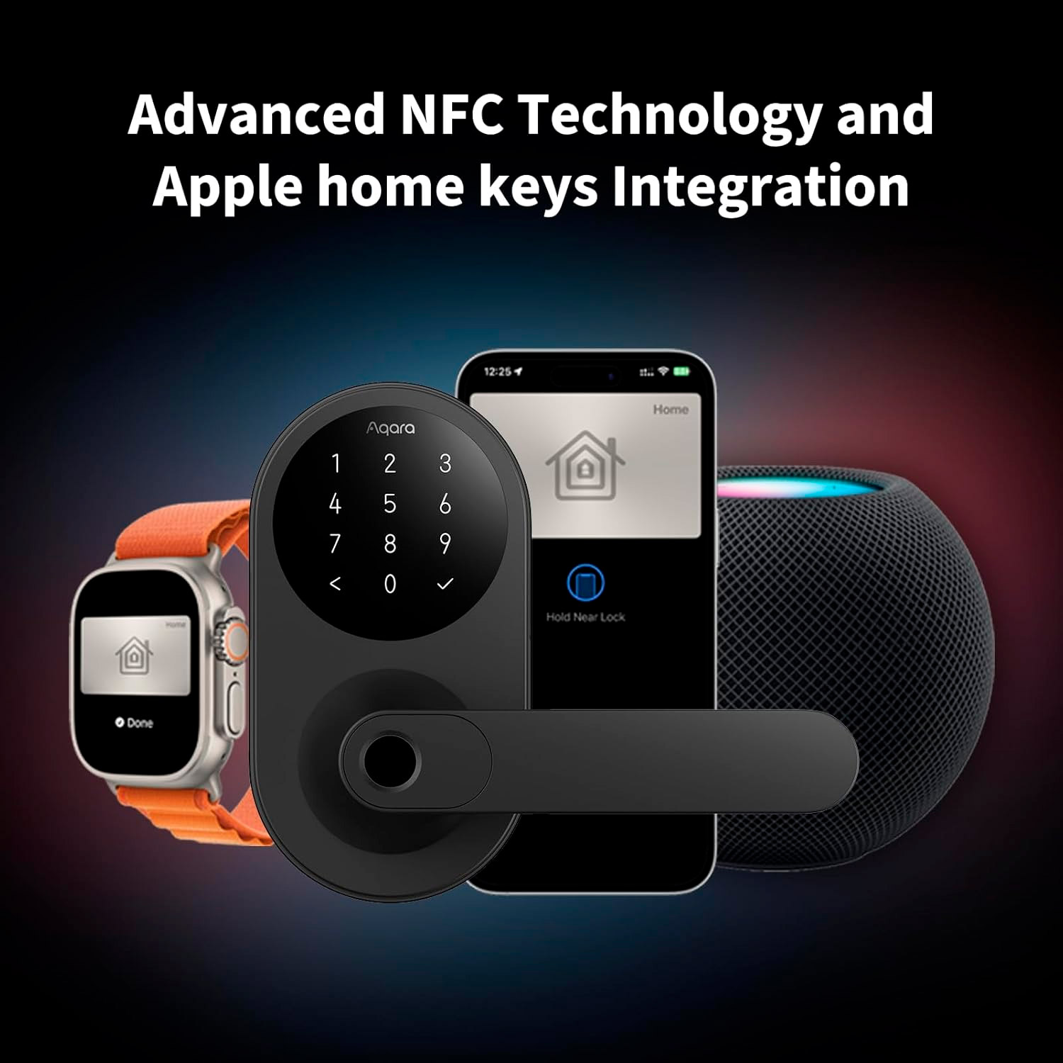 Розумний замок AQARA Smart Lock U300 Silver (DL-D02D SILVER)