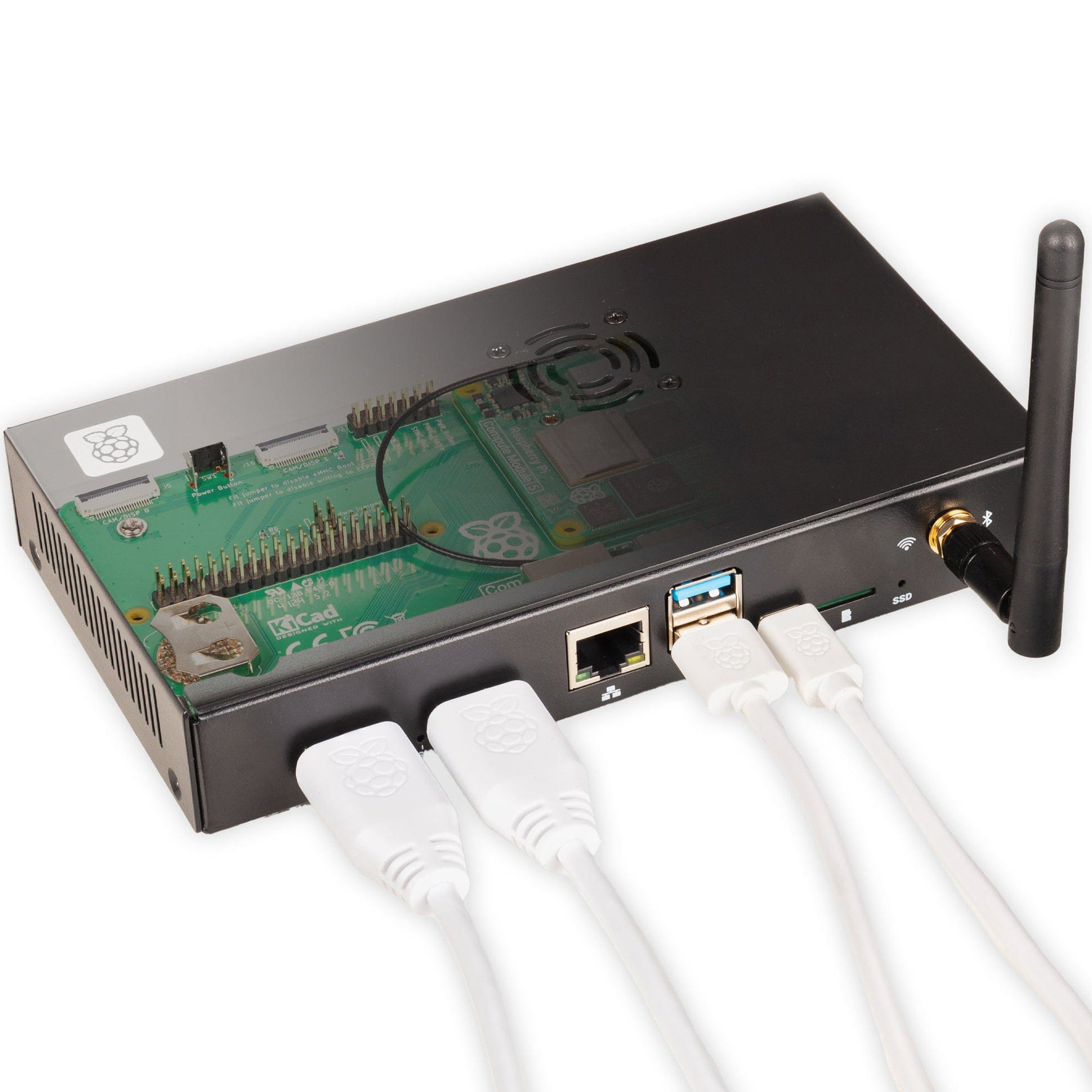 Корпус із активним охолодженням RASPBERRY PI Compute Module 5 IO Case Rev2 (SC1966)