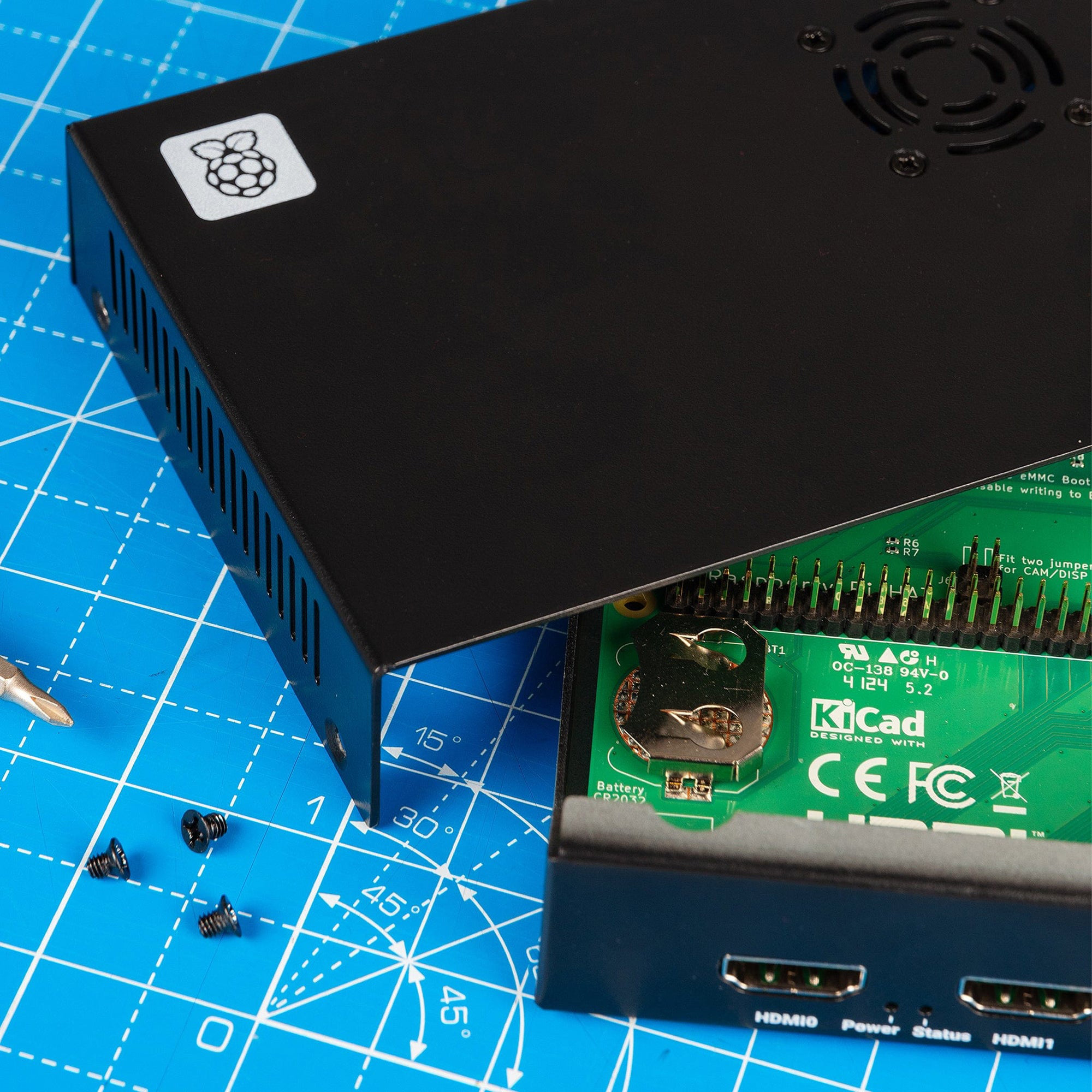Корпус із активним охолодженням RASPBERRY PI Compute Module 5 IO Case Rev2 (SC1966)