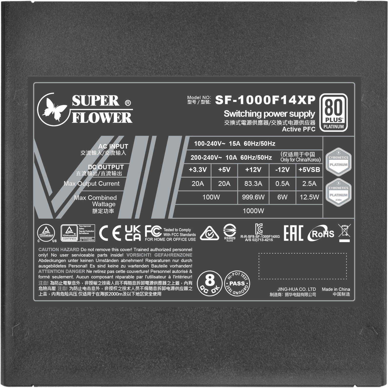 Блок живлення 1000W SUPER FLOWER Leadex VII XP Pro 1000 Black (SF-1000F14XP)