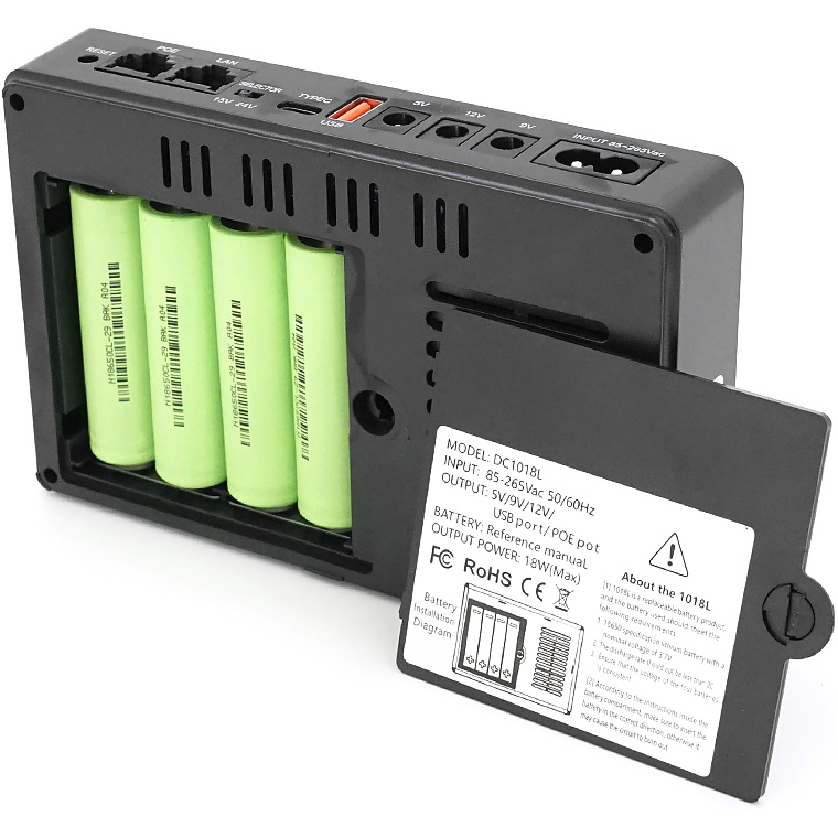 ДБЖ для роутера VOLTRONIC DC1018P Black 18W 11600mAh