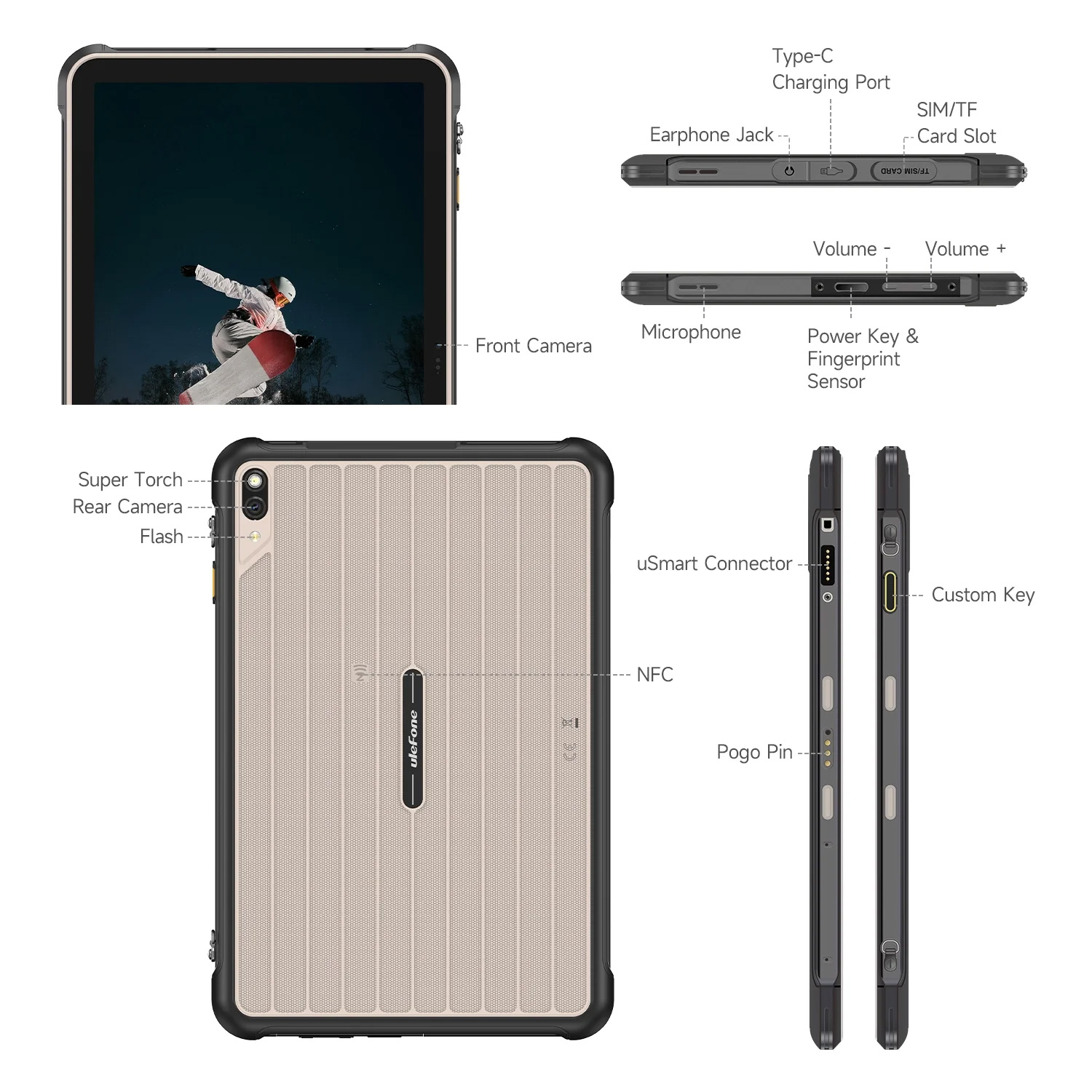 Планшет ULEFONE Rugking Pad 2 Pro 8/256GB Black (6975326661409)