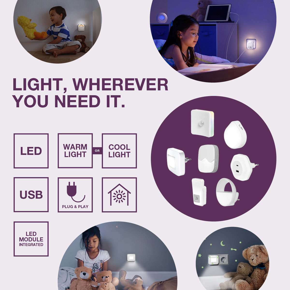 Ночник OSRAM Nightluc Clock