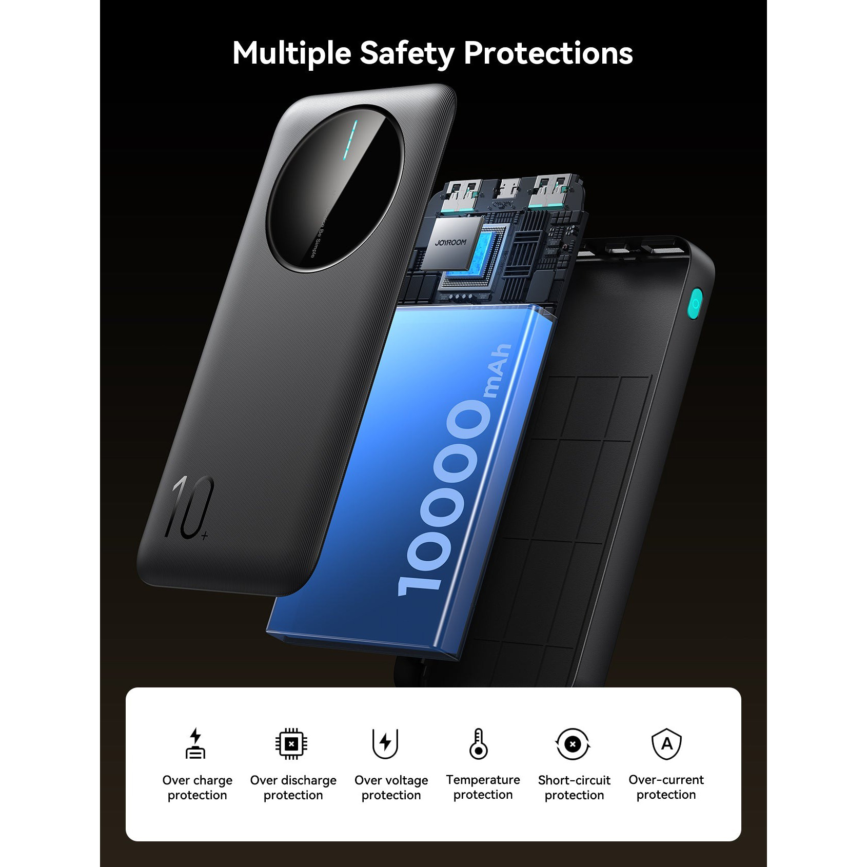 Повербанк JOYROOM JR-PBF12 22.5W 10000mAh Black