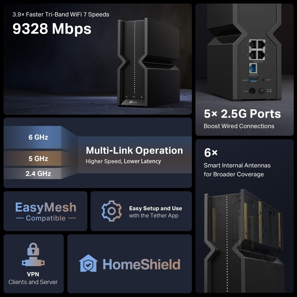 Wi-Fi роутер TP-LINK Archer BE550