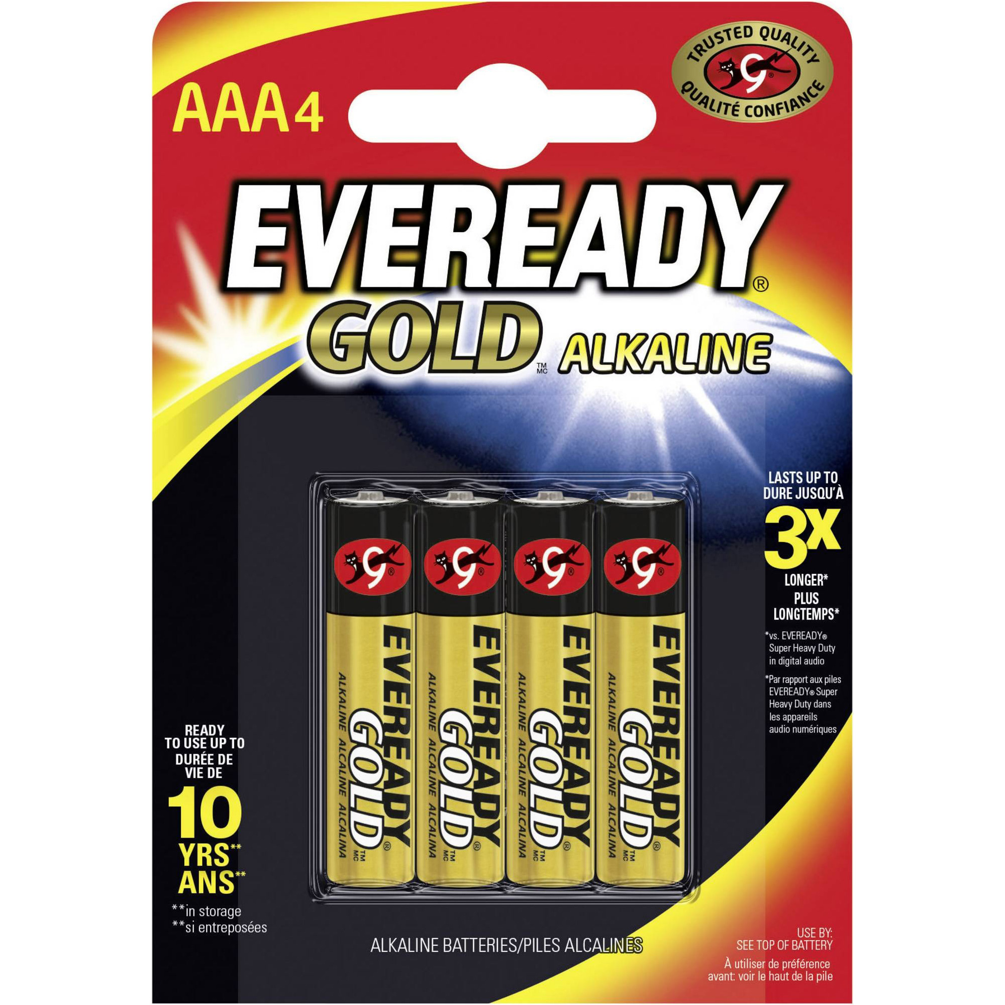 Батарейка ENERGIZER Eveready Gold AAA 4шт/уп (E301773400)
