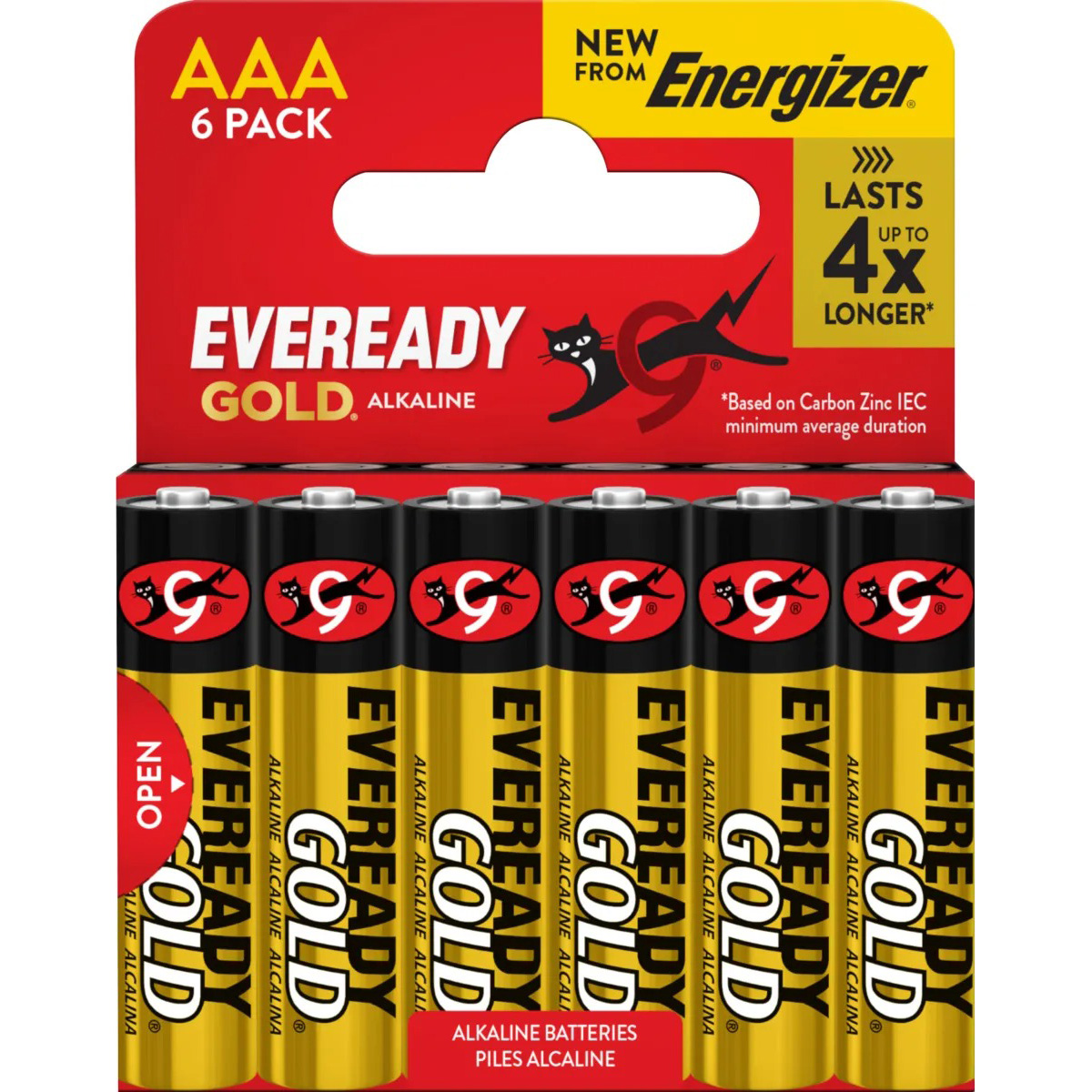 Батарейка ENERGIZER Eveready Gold AAA 6шт/уп (7234907)