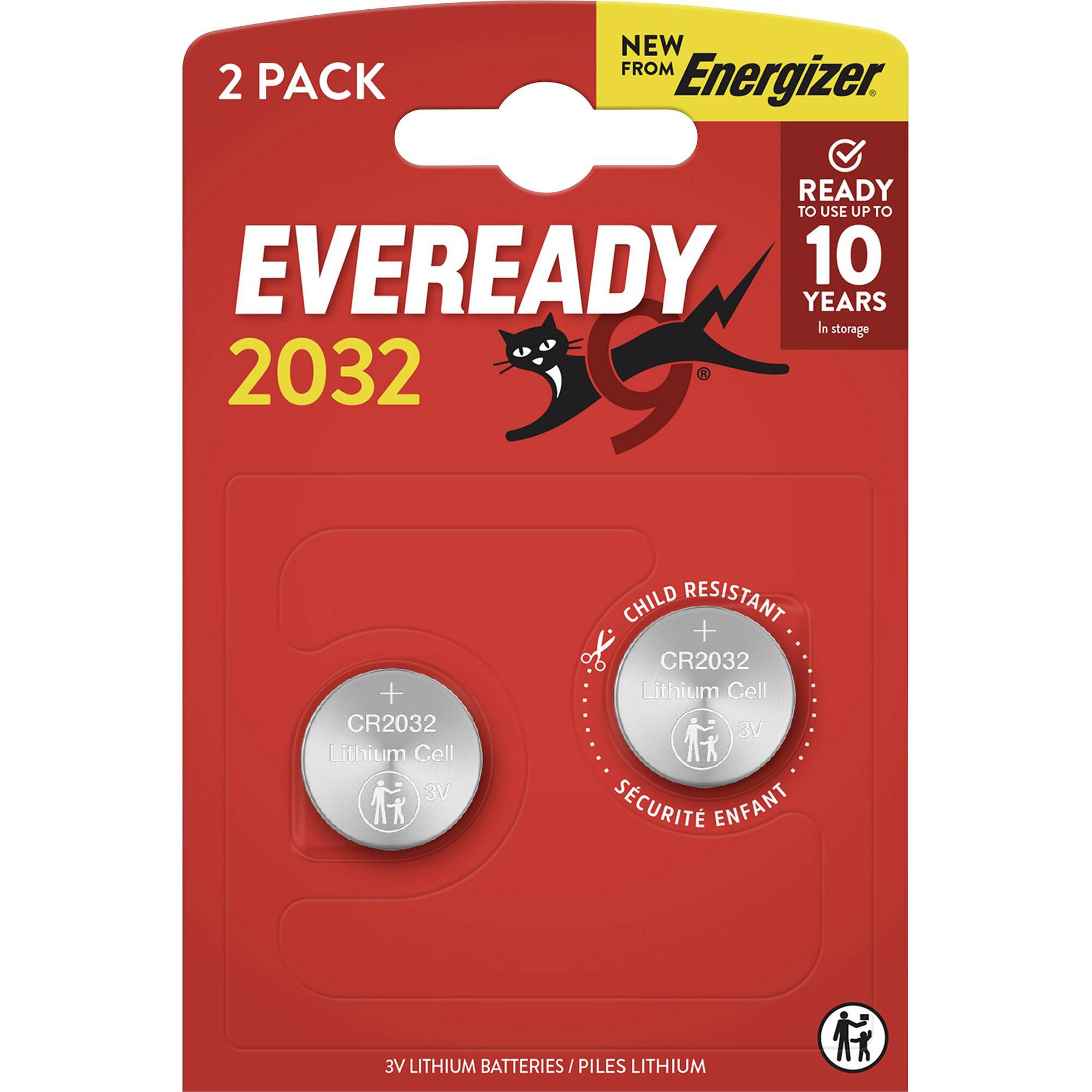 Батарейка ENERGIZER Eveready CR2032 2шт/уп (E304439500)