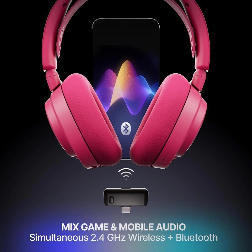 Навушники геймерскі STEELSERIES Arctis Nova 7 Wireless Gen 2 Magenta (61732)
