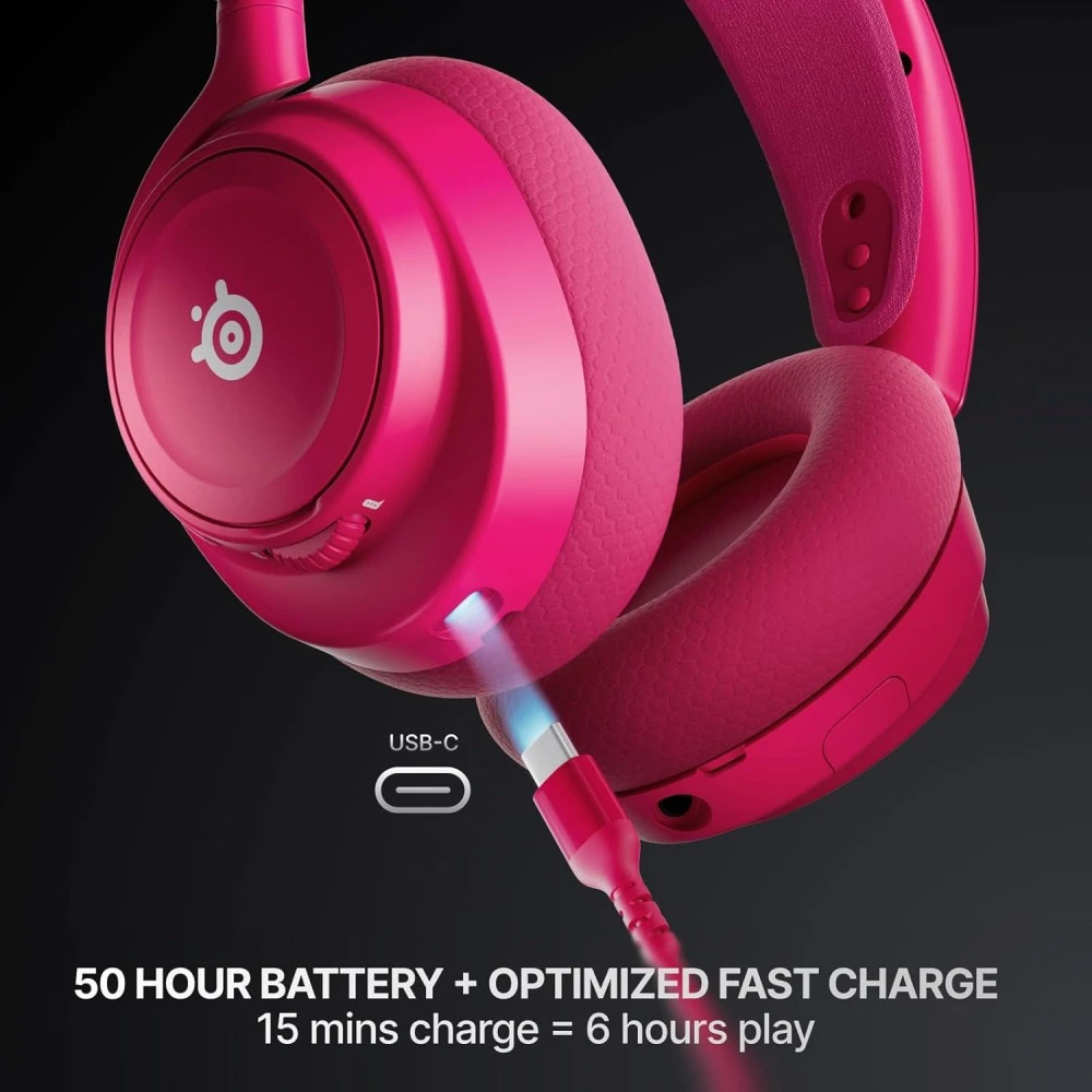 Навушники геймерскі STEELSERIES Arctis Nova 7 Wireless Gen 2 Magenta (61732)
