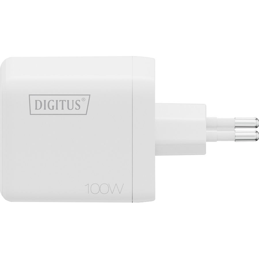 Зарядний пристрій DIGITUS GaN Charger, 2x USB-C, 1x USB-A, 100W White (DA-10304)