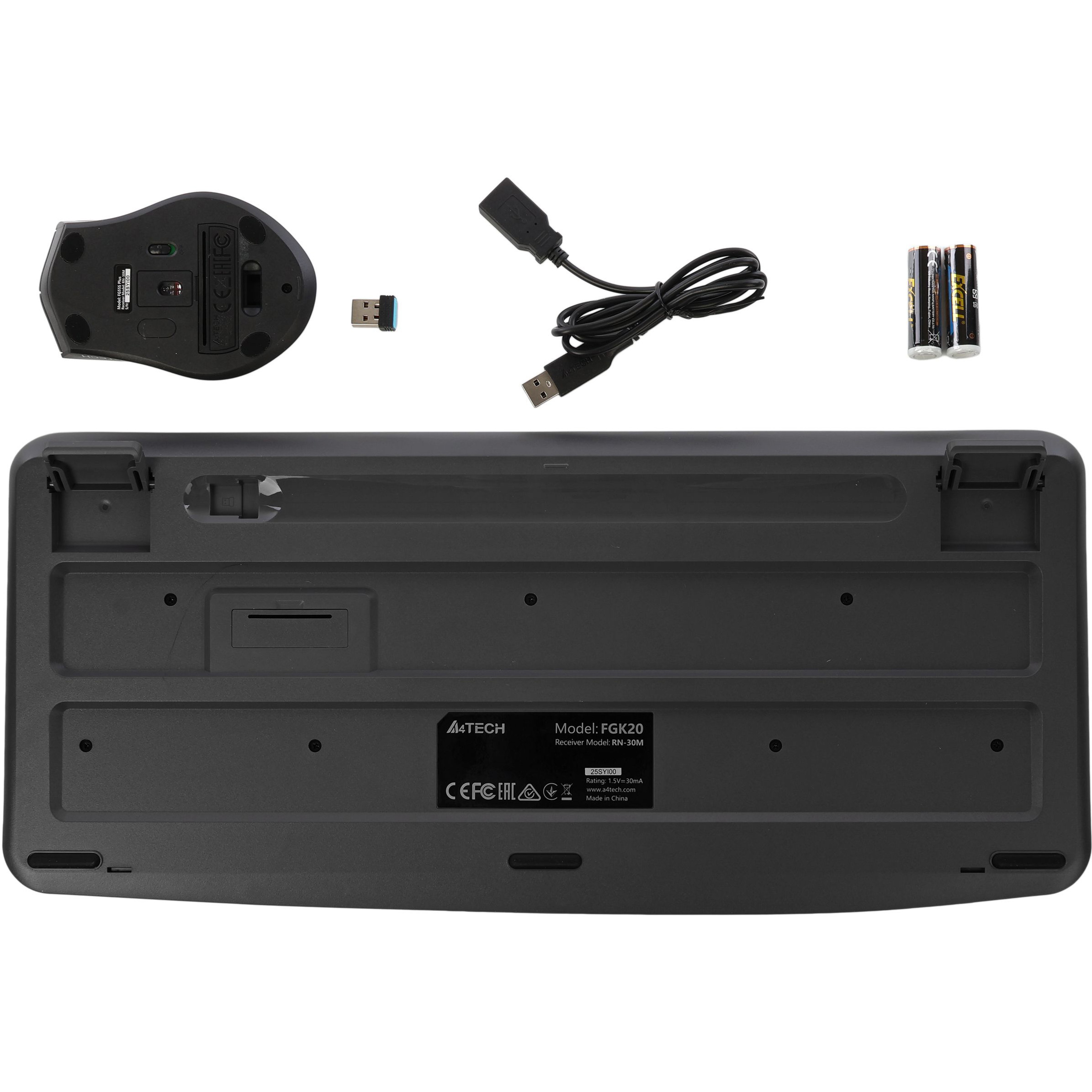 Комплект бездротовий A4TECH Fstyler FG2500S Plus Gray
