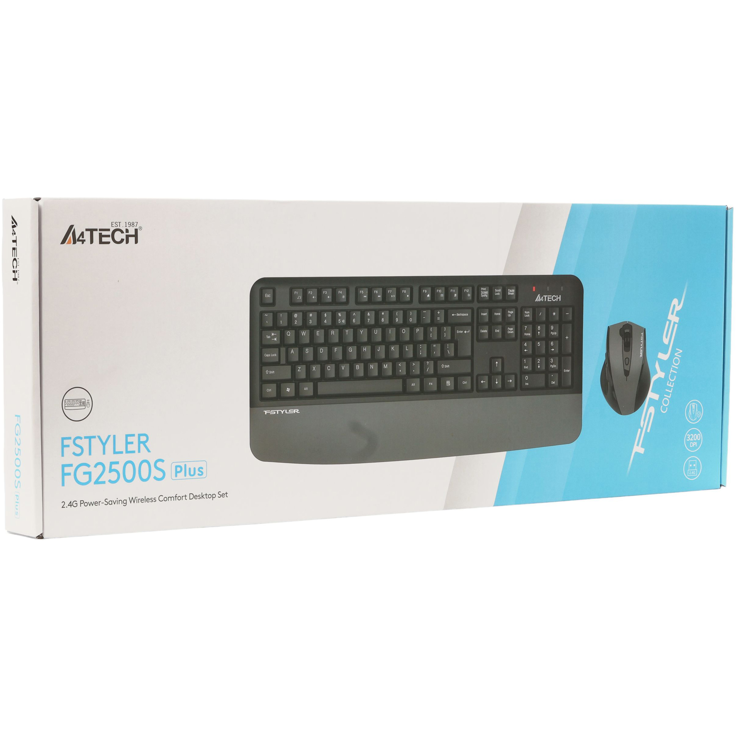 Комплект бездротовий A4TECH Fstyler FG2500S Plus Gray